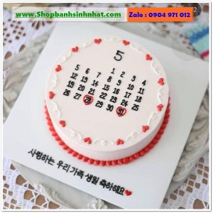 Bánh Sinh Nhật Cuốn Lịch - CL107